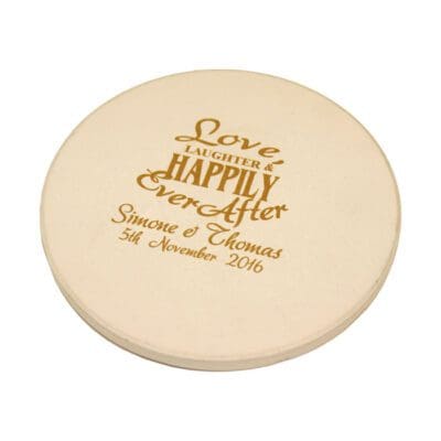 Absorbent Stone Coaster - Round - KRSA