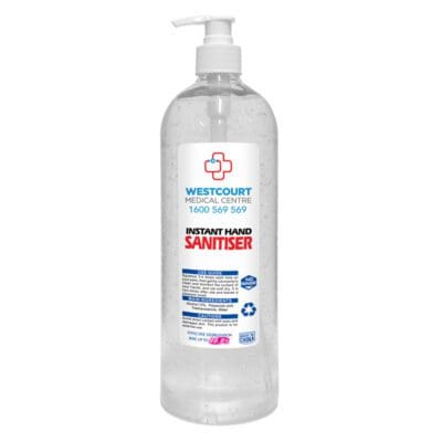 Hand Sanitiser Antibacterial Gel - 1 Litre - HS1L