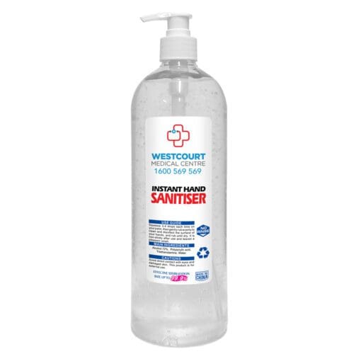 Hand Sanitiser Antibacterial Gel - 1 Litre - HS1L