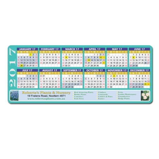 Magnetic Calendar 213 x 98mm - CADL