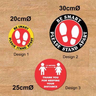 Social Distancing Floor Decals - SDFD